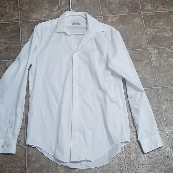 Calvin Klein Other - GUC Calvin Klein white button dresshirt non-iron slim fit size 15 1/2